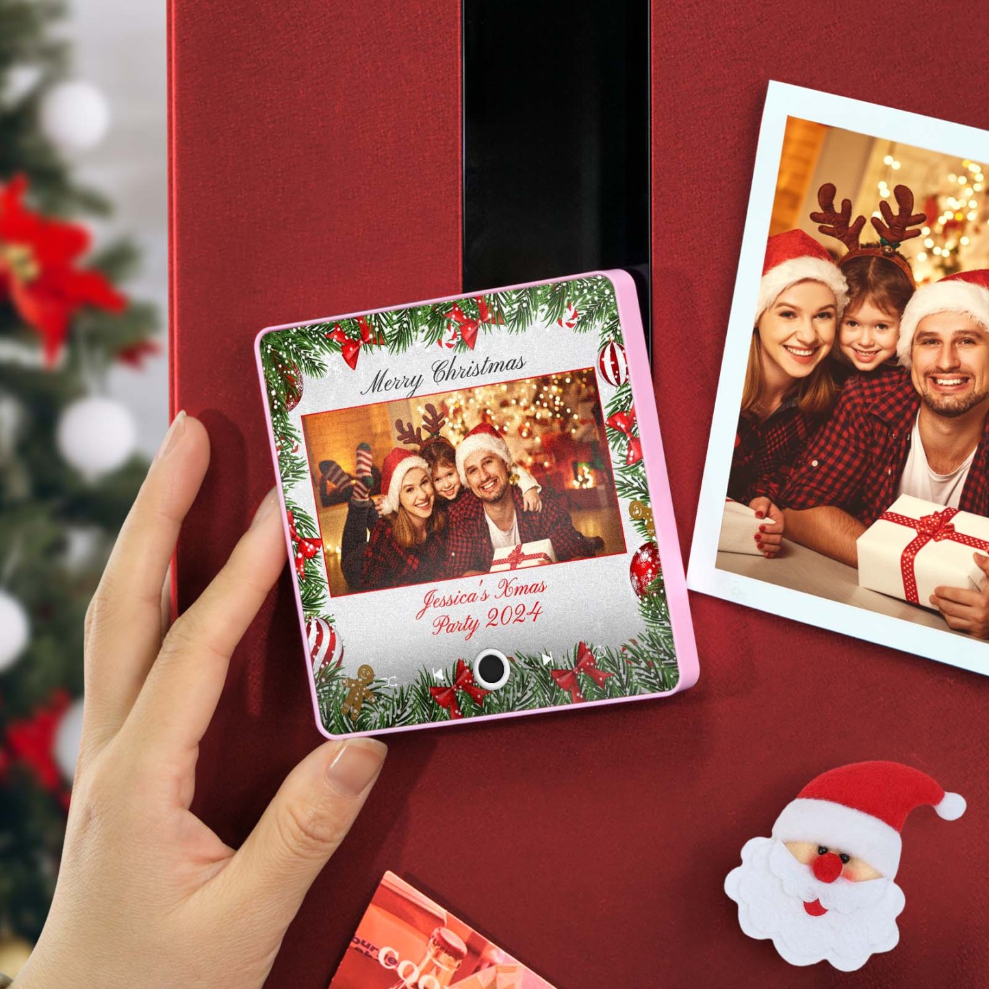 Personalisierter Musik-kühlschrankmagnet, Weihnachtsfeier, Benutzerdefinierte Musikmagnete Können Lieder Spielen, Weihnachtsgeschenke, Familiengeschenke - 