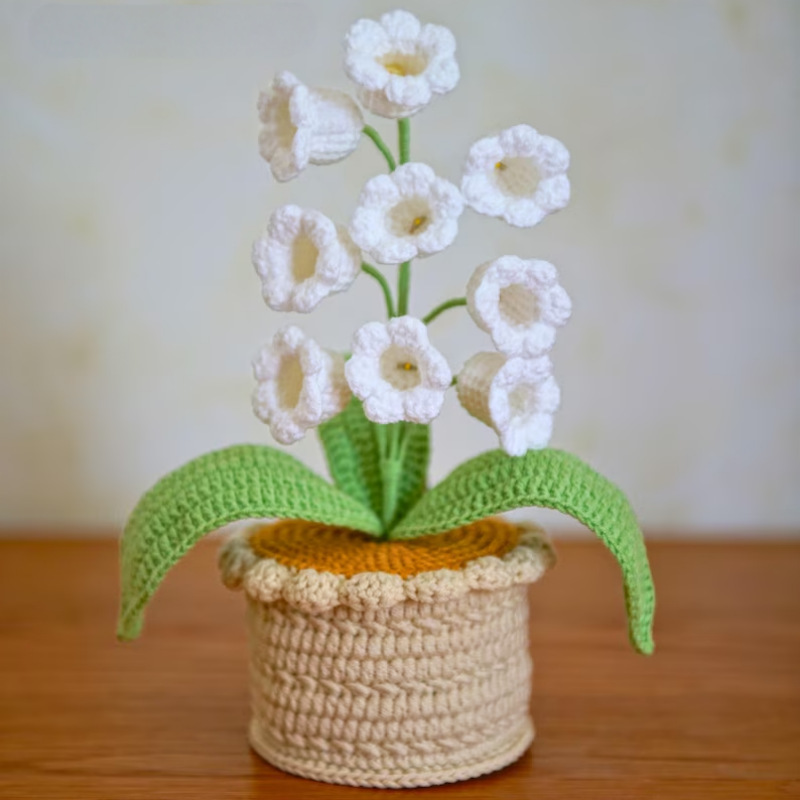 Romantisches, Gehäkeltes Led-maiglöckchen – Leuchtende Strickblume Zum Valentinstag - 
