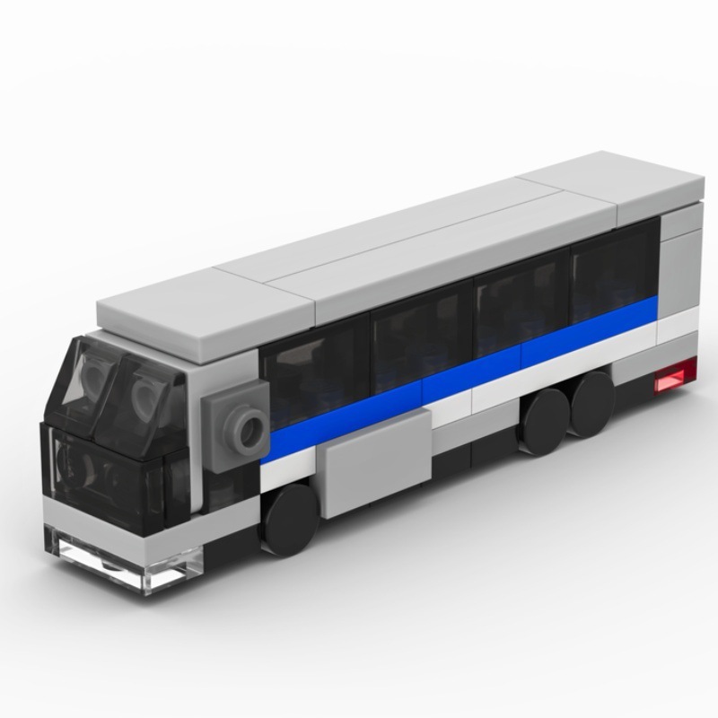 Klein Autobausteine ​​busse Lkws, Erdbewegungsfahrzeuge Rennwagen Transportfahrzeuge Zusammenbau Kleiner Partikel - 