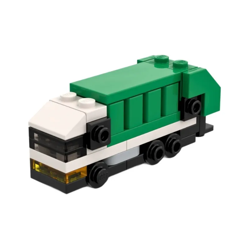 Klein Autobausteine ​​busse Lkws, Erdbewegungsfahrzeuge Rennwagen Transportfahrzeuge Zusammenbau Kleiner Partikel - 