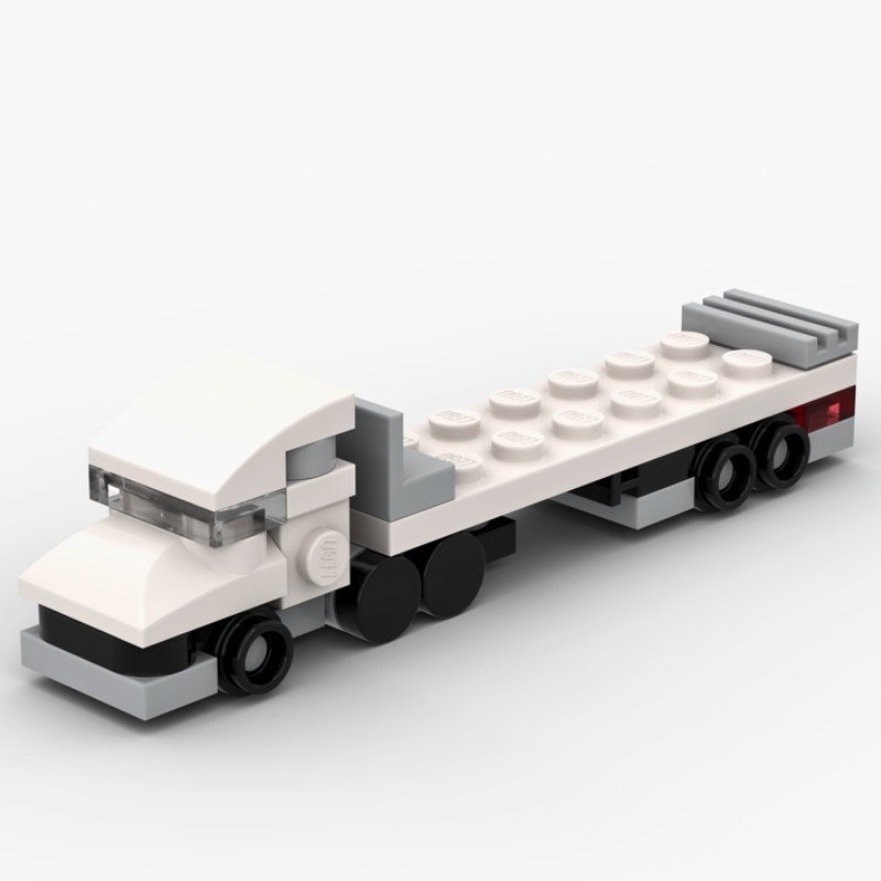 Klein Autobausteine ​​busse Lkws, Erdbewegungsfahrzeuge Rennwagen Transportfahrzeuge Zusammenbau Kleiner Partikel - 