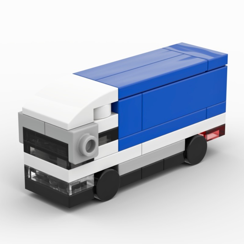 Klein Autobausteine ​​busse Lkws, Erdbewegungsfahrzeuge Rennwagen Transportfahrzeuge Zusammenbau Kleiner Partikel - 