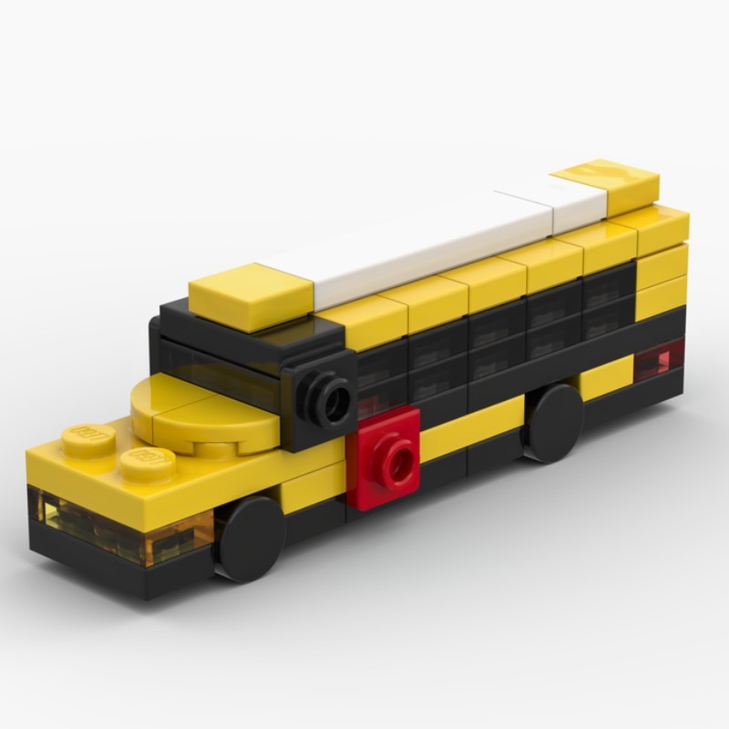 Klein Autobausteine ​​busse Lkws, Erdbewegungsfahrzeuge Rennwagen Transportfahrzeuge Zusammenbau Kleiner Partikel - 