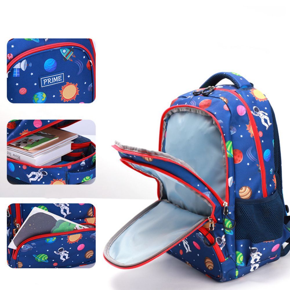 Regenbogen-schulrucksack, Astronauten-kinder-büchertasche, Vorschule, Kindergarten, Schultasche Für Jungen Und Mädchen - 