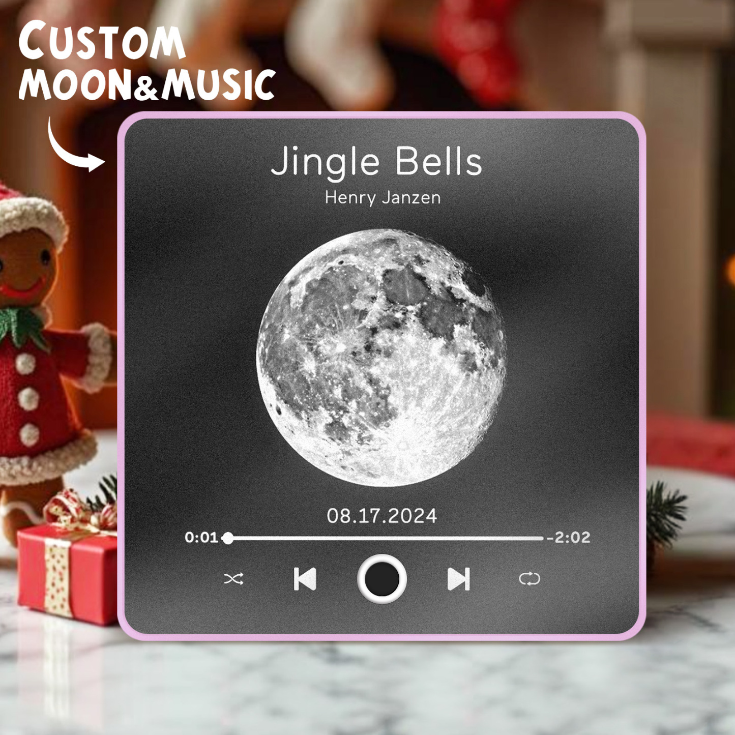 Personalisierter Musik-kühlschrankmagnet, Kann Musik Spielen, Rose, Blume, Individuelles Bilderalbum, Kühlschrankmagnet, Weihnachtsgeschenkideen - 