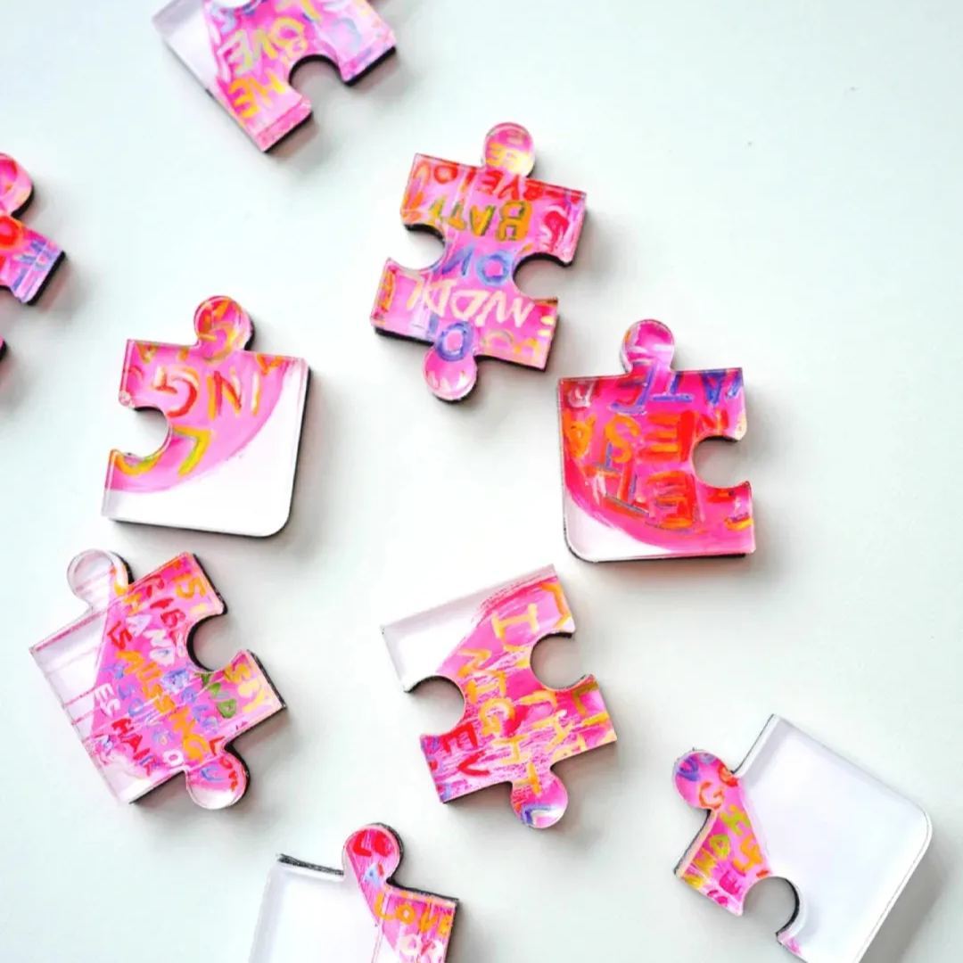 Personalisierter Puzzle-acryl-foto-kühlschrankmagnet, Individuelle Kreative Geschenke - 