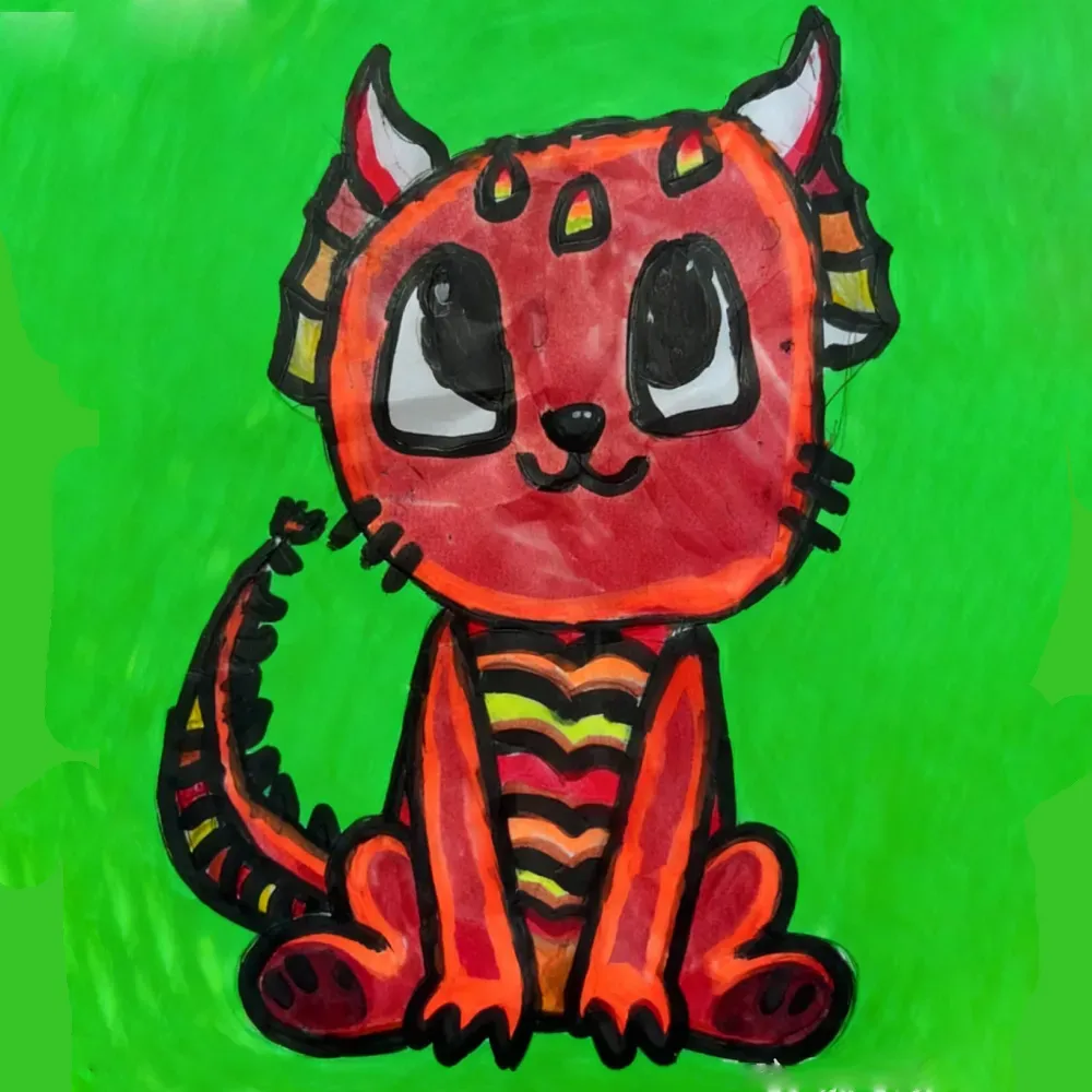 Hologram-Style 3D Display Crystal-Clear Floating  Effect Cartoon Character