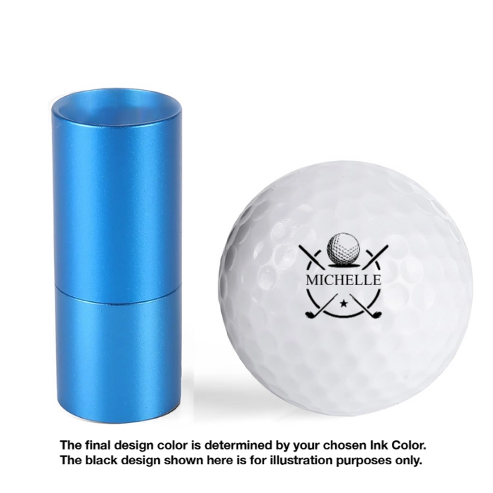 Personalized Plastic Golf Ball Stamp for Golfers – Custom Logo Marker, Unique Gift for Avid Players - MyJigsawPuzzleAu