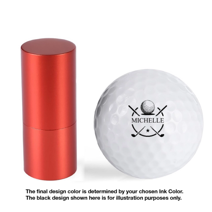 Personalized Plastic Golf Ball Stamp for Golfers – Custom Logo Marker, Unique Gift for Avid Players - MyJigsawPuzzleAu