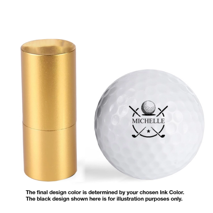 Personalized Plastic Golf Ball Stamp for Golfers – Custom Logo Marker, Unique Gift for Avid Players - MyJigsawPuzzleAu