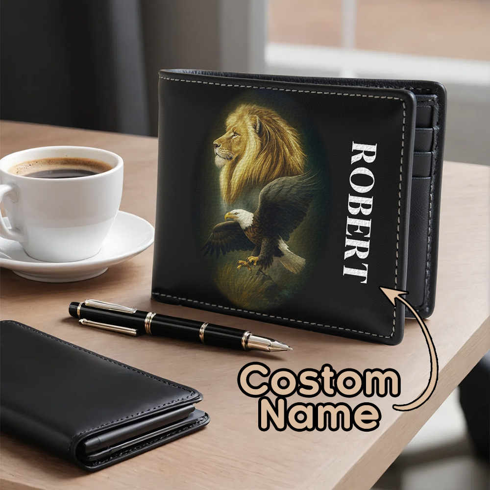 Not Ashamed Of The Gospel Personalized Name Folded Wallet For Men - MyJigsawPuzzleAu