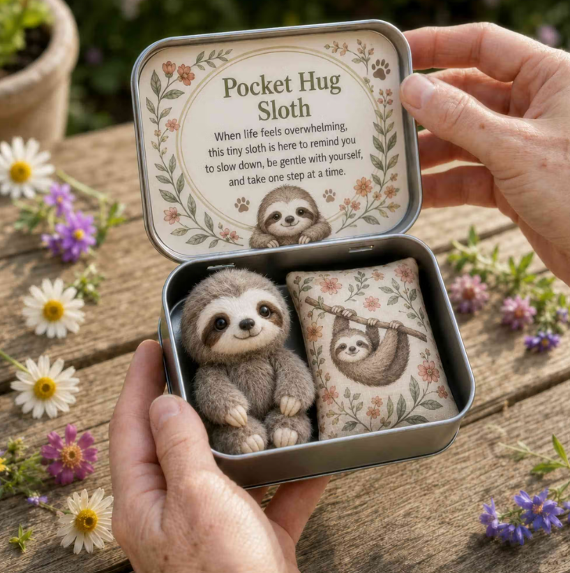 Personalized Pocket Hug Mini Plush Animal Gift Box with Name, Comfort Keepsake Tin with Cute Stuffed Animal, Heartfelt Gift for Family&Friends - MyJigsawPuzzleAu