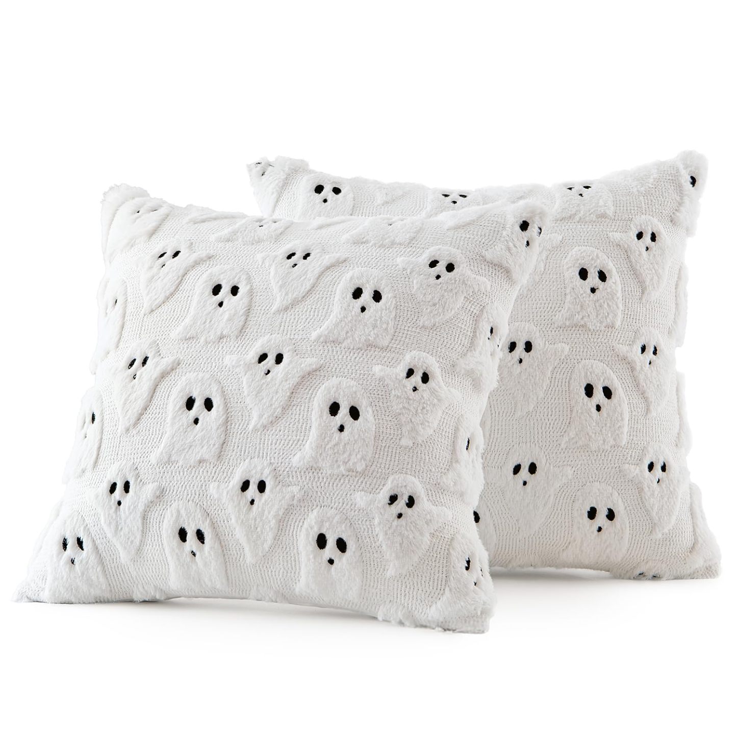 Halloween Pillow Covers Cute Ghost Decor Set of 2 18x18 - MyJigsawPuzzleAu
