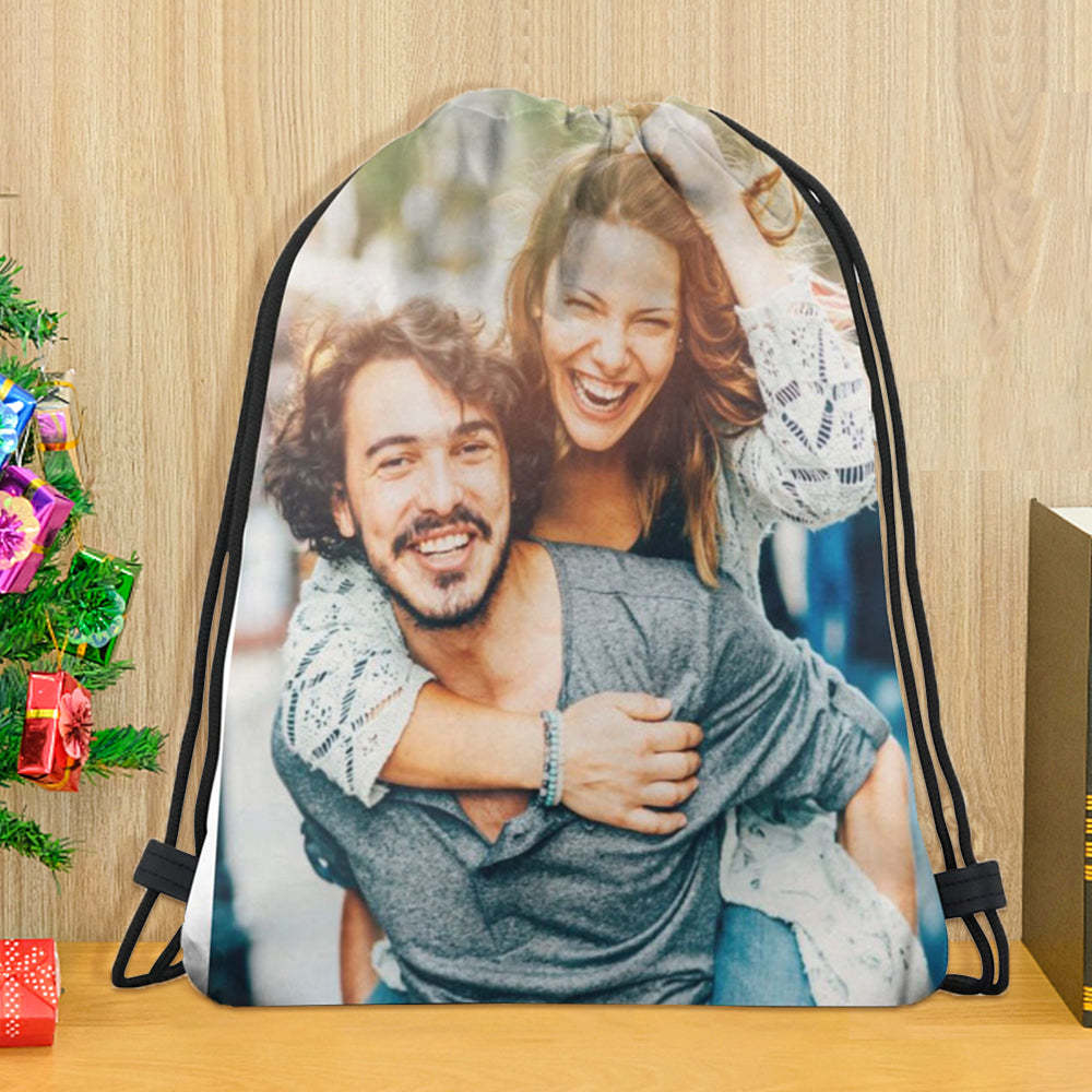 Graduation Gift Custom Drawstring Bags  Personalized Photo Drawstring Sportpack - MyJigsawPuzzleAu