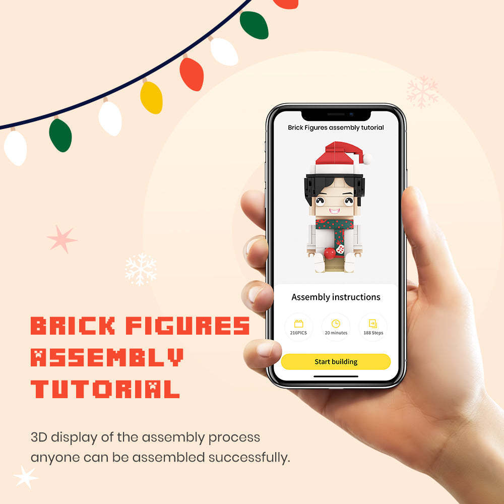 Customized Head Graduation Baccalaureate Figures Small Particle Block Toy Customizable Brick Art Gifts - MyJigsawPuzzleAu