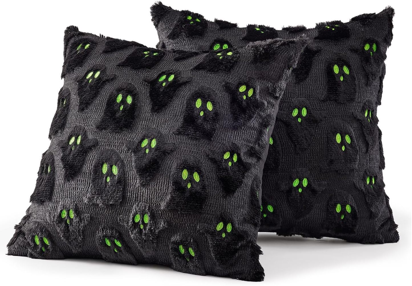 Halloween Pillow Covers Cute Ghost Decor Set of 2 18x18 - MyJigsawPuzzleAu