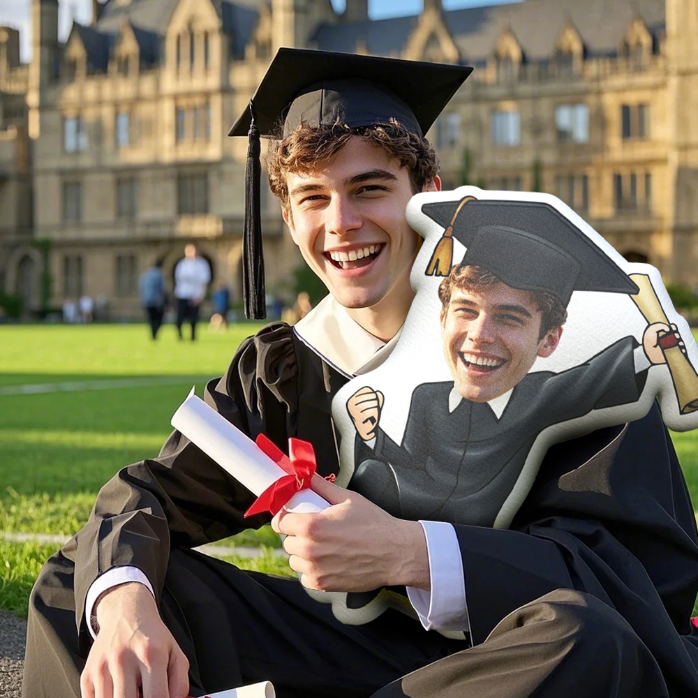 Custom Minime Throw Pillow Graduation with Diploma Pillow Personalized Photo Minime Pillow For Graduated Students