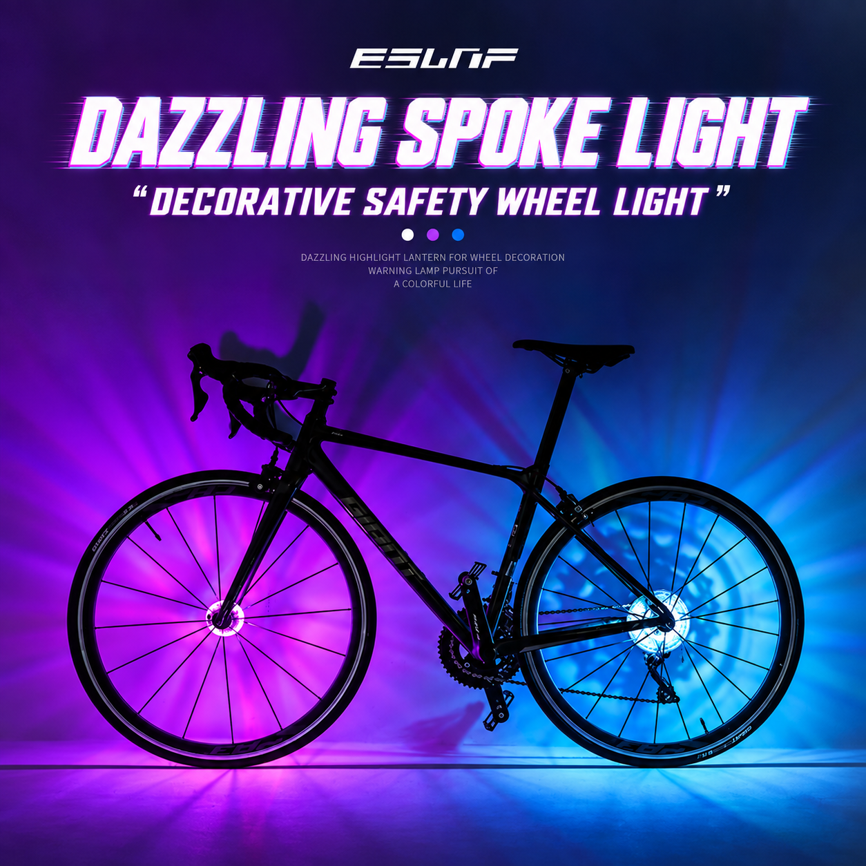 LED Bicycle Wheel Hub Light – Waterproof RGB Colorful Bike Spoke Warning Light for Night Riding Safety - MyJigsawPuzzleAu