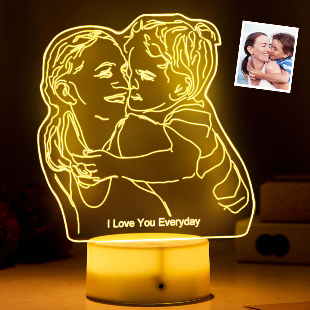 Mother's Day Gifts Portrait Lamp Custom Photo Lamp LED Light