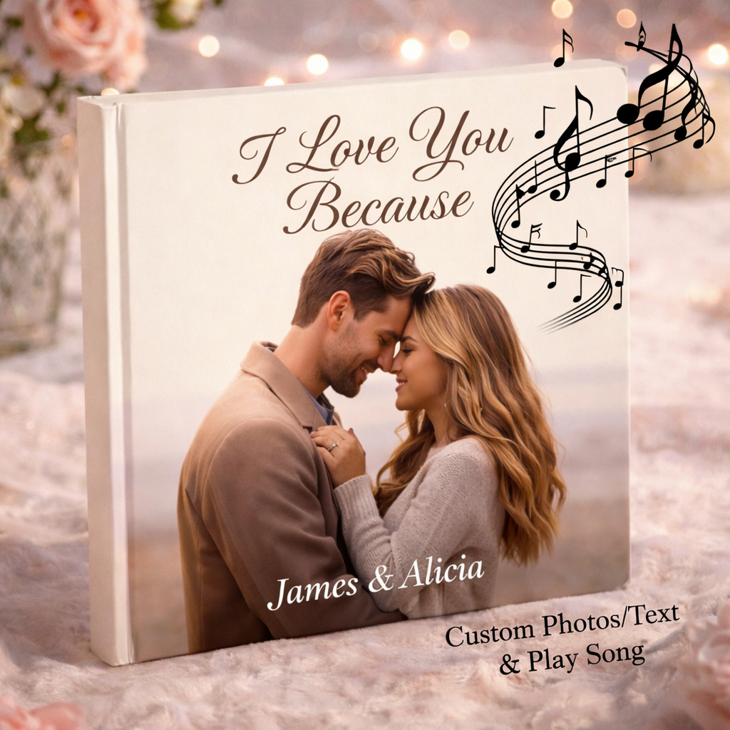 Why I Choose You Personalized Love Reasons Book with Song Plays Your Song & Tells Your Love Story - MyJigsawPuzzleAu