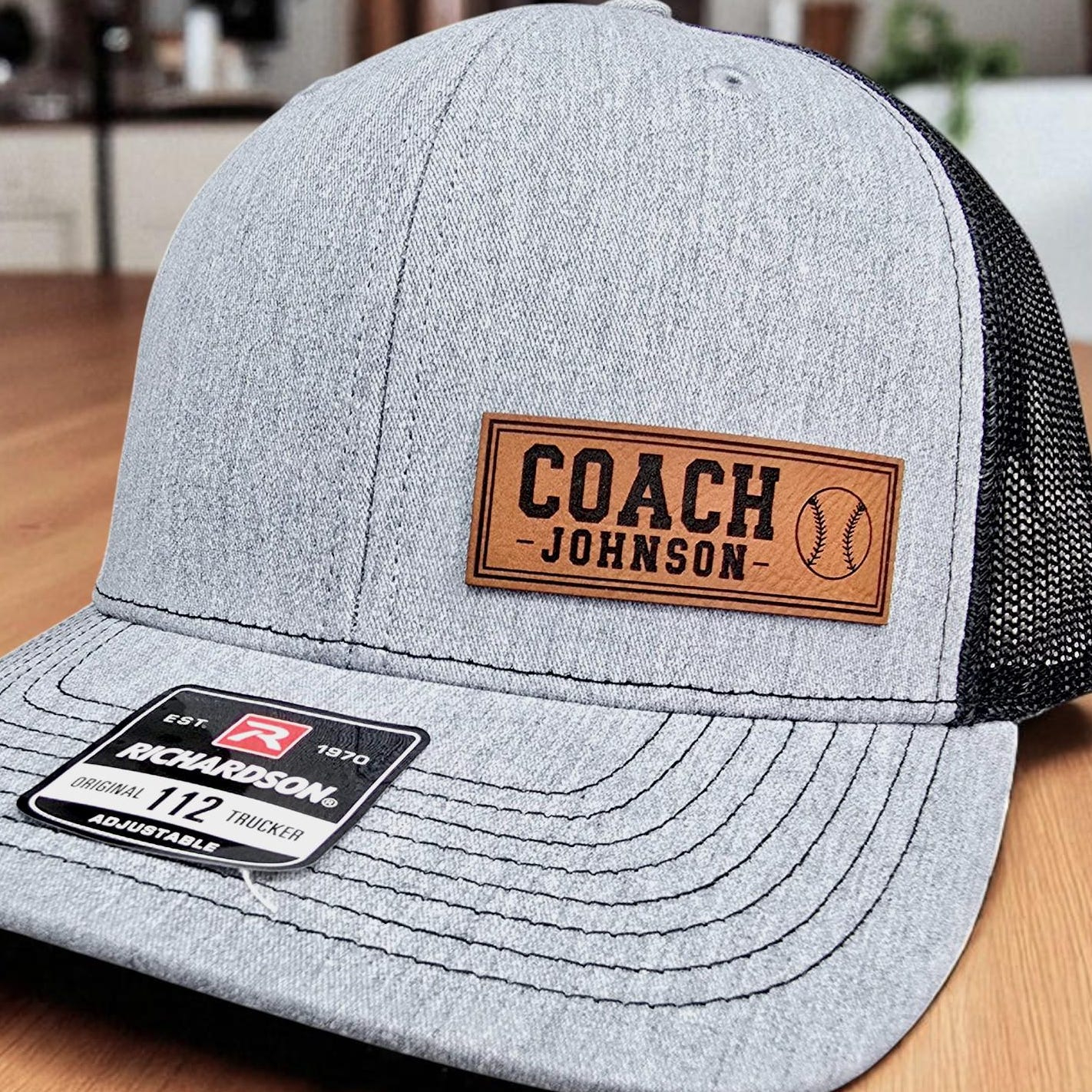 Custom Coach Hat Classic 112 Style Trucker Cap for Sports Coaches Personalized Coach Gift with Sports Icon - MyJigsawPuzzleAu