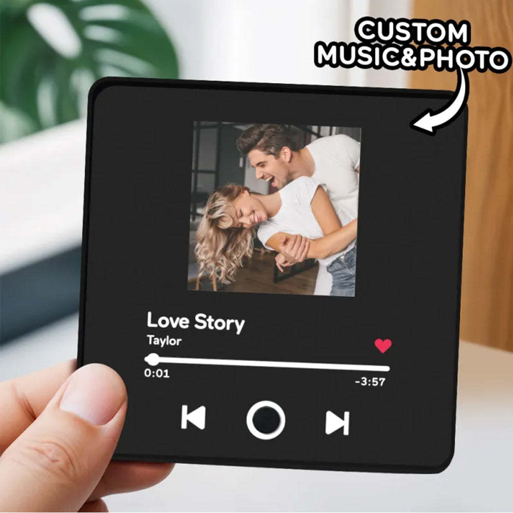 Personalised Music Playing Photo Album Fridge Magnet Play Songs without A Phone