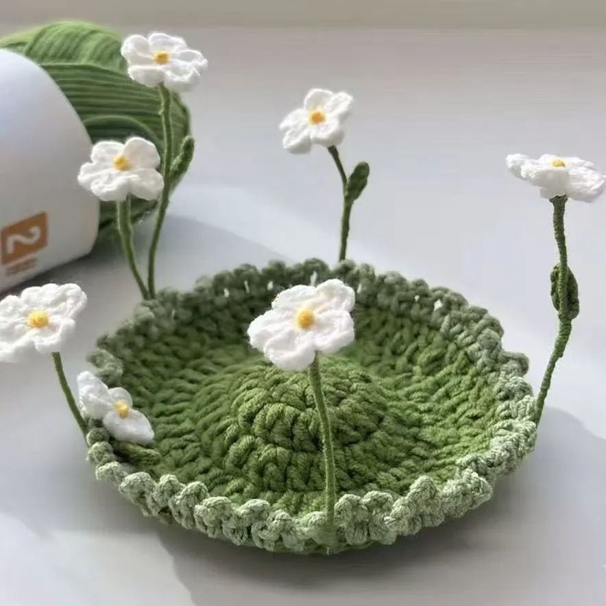 Crochet Flower Coaster, Handmade Cup Coaster, Floral Mug Coaster, Cottagecore Table Decor, Cute Crochet Gift, Housewarming Gift - MyJigsawPuzzleAu