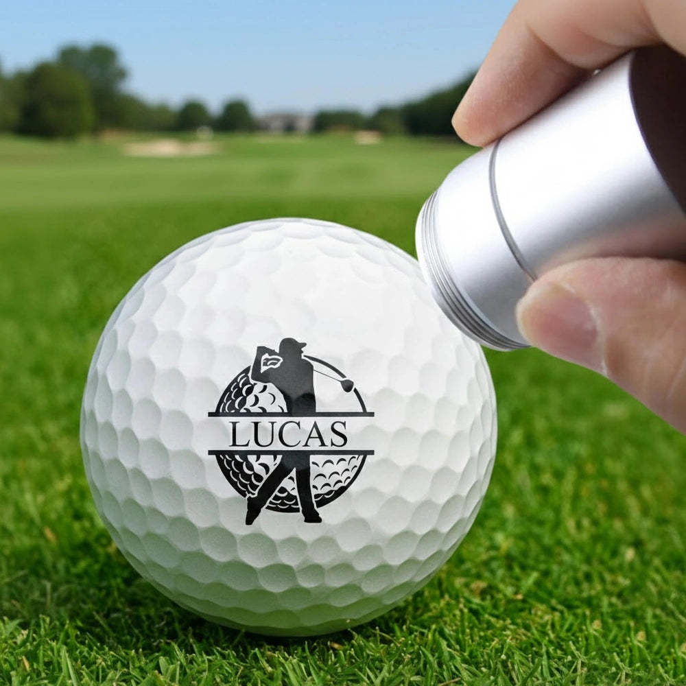 Personalized Plastic Golf Ball Stamp for Golfers – Custom Logo Marker, Unique Gift for Avid Players - MyJigsawPuzzleAu