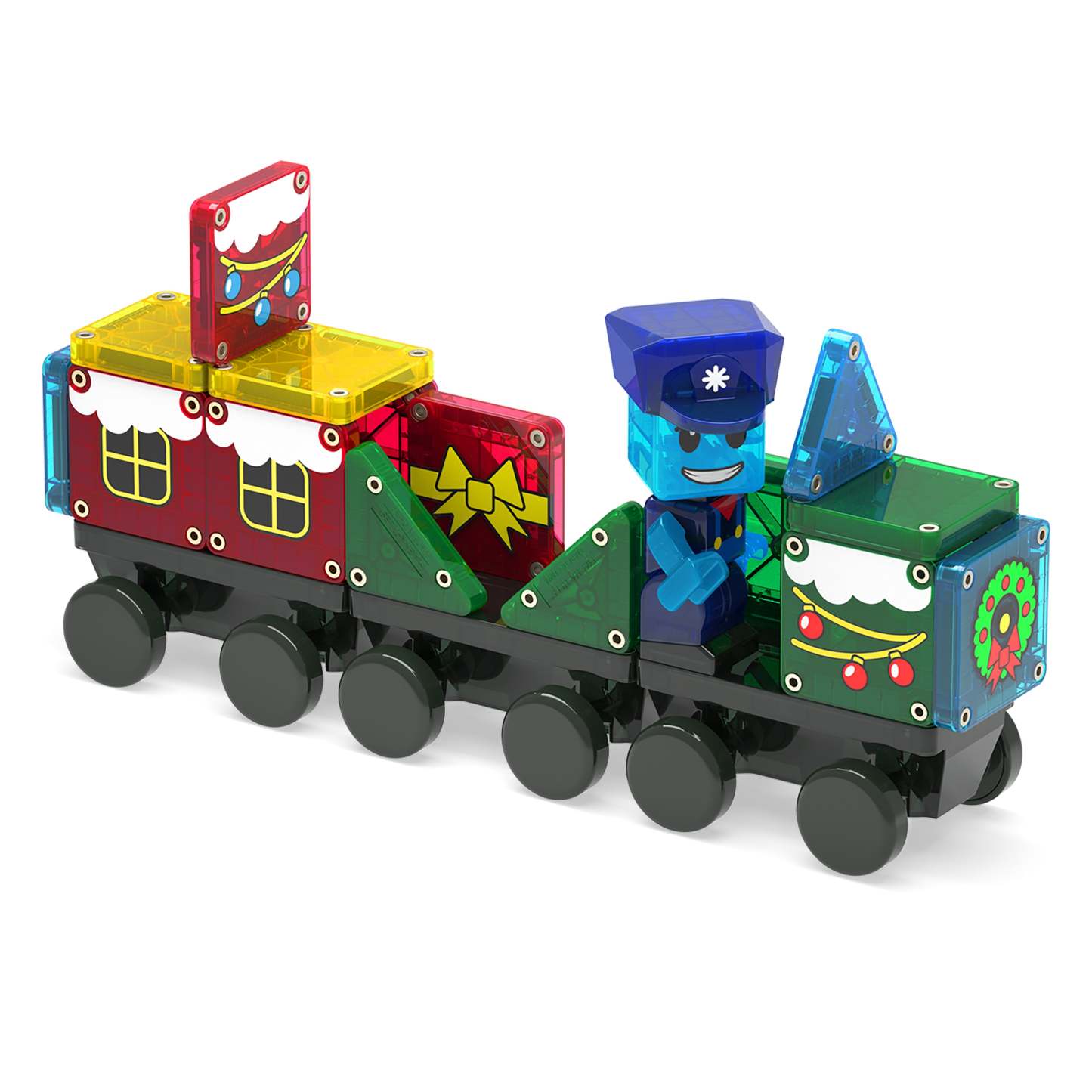 Christmas Train Advent Calendar Building Set – 34 Pieces Holiday Countdown Toy for Kids - MyJigsawPuzzleAu