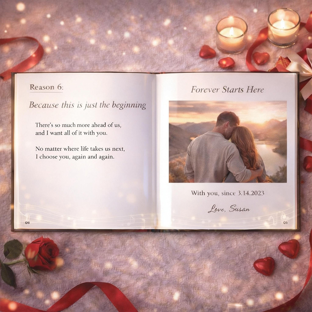 Why I Choose You Personalized Love Reasons Book with Song Plays Your Song & Tells Your Love Story - MyJigsawPuzzleAu
