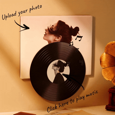 Custom Vinyl Record Wall Art Self-Expression Through Personalised Portrait Turn Your Image into Music Wall Art for You Gift to Yourself in Style
