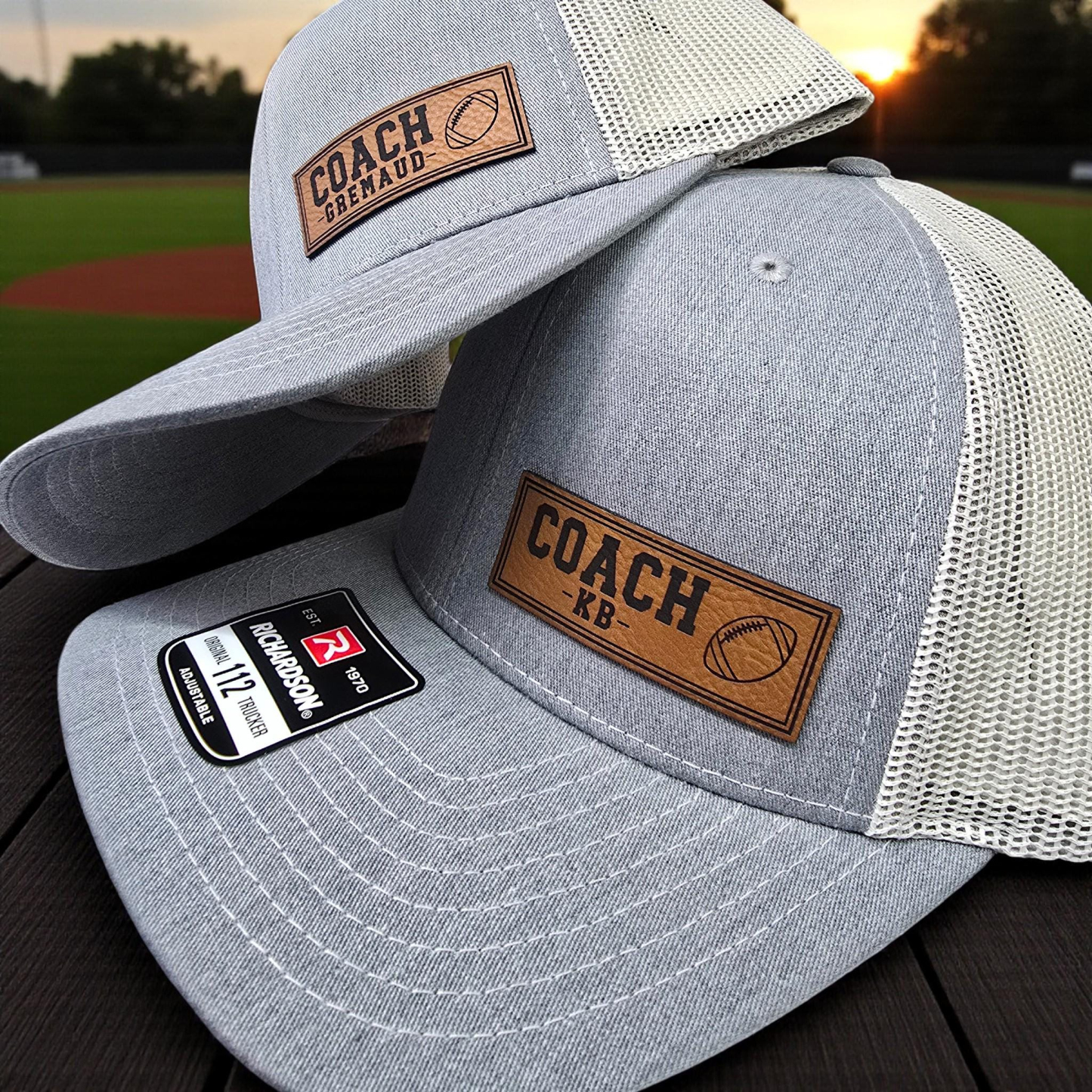 Custom Coach Hat Classic 112 Style Trucker Cap for Sports Coaches Personalized Coach Gift with Sports Icon - MyJigsawPuzzleAu