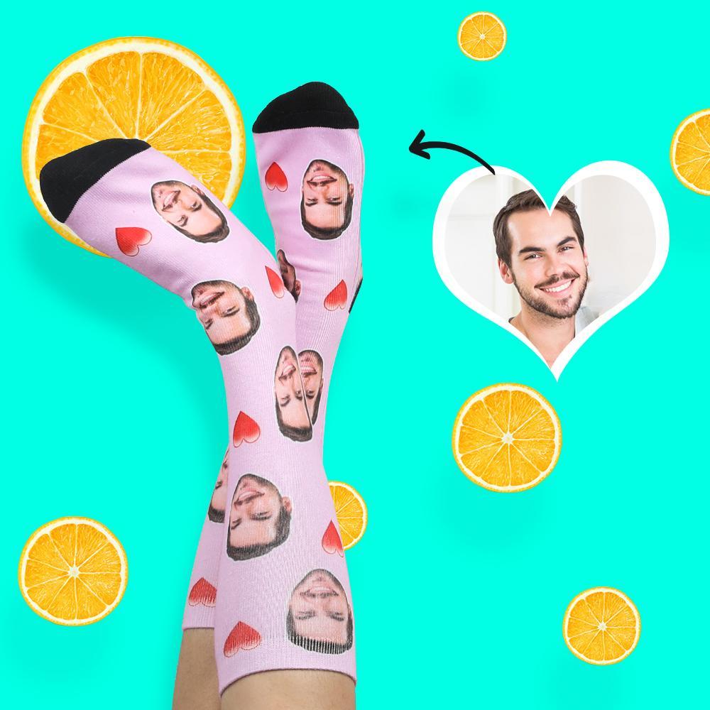 Custom Heart Socks - MyJigsawPuzzleAu