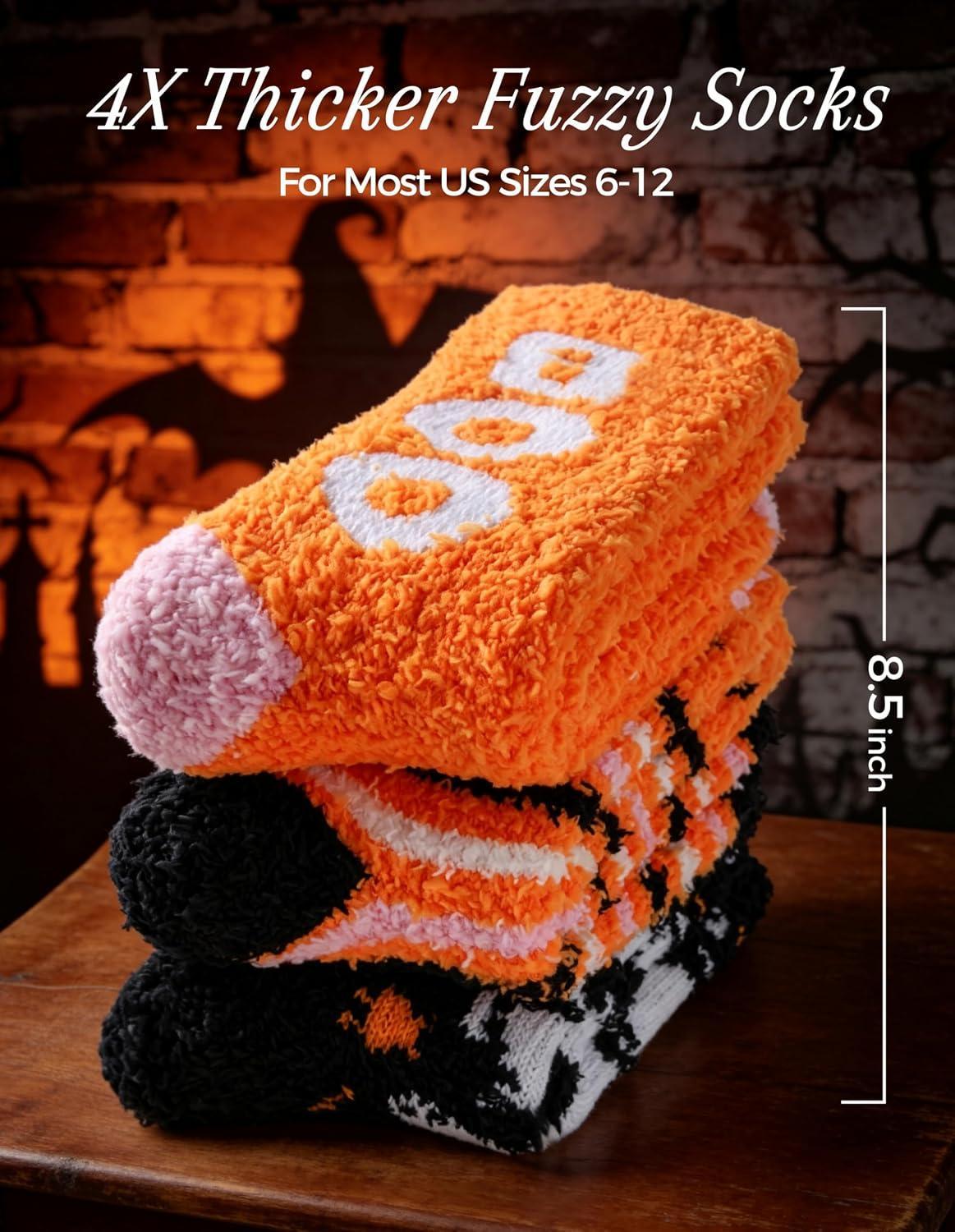 Ultra Luxe Soft Fuzzy Cloud Socks-Super Warm Cozy Fall Halloween Gifts for Women Men-Luxurious Fabric - MyJigsawPuzzleAu