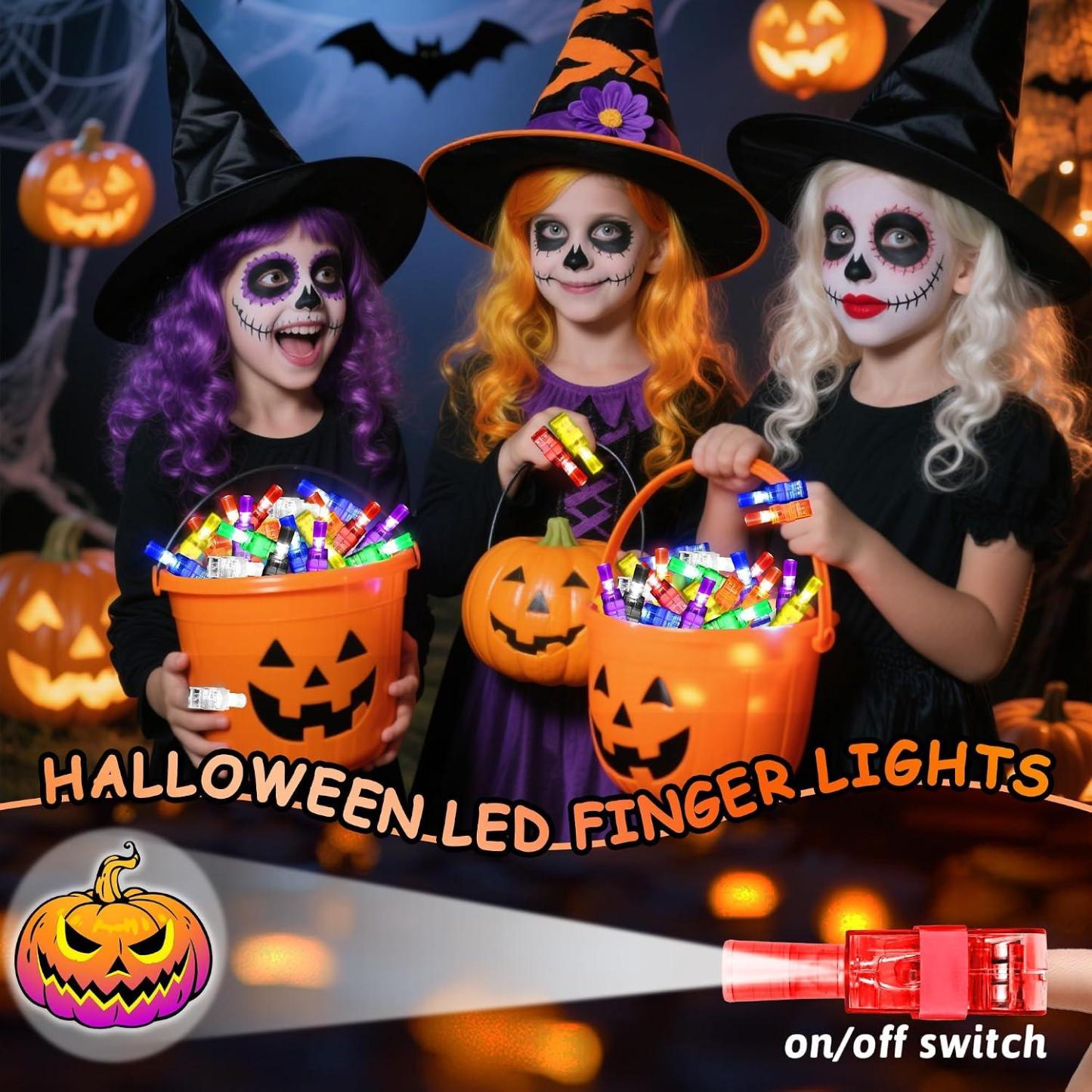 36Pcs Halloween Party Favors Finger Lights for Kids, Halloween Light Up Toys Bulk Glow in the Dark Halloween Treats Non Candy Goodie Bag Fillers Basket Stuffers Classroom Prizes Trick or Treat Gift - MyJigsawPuzzleAu