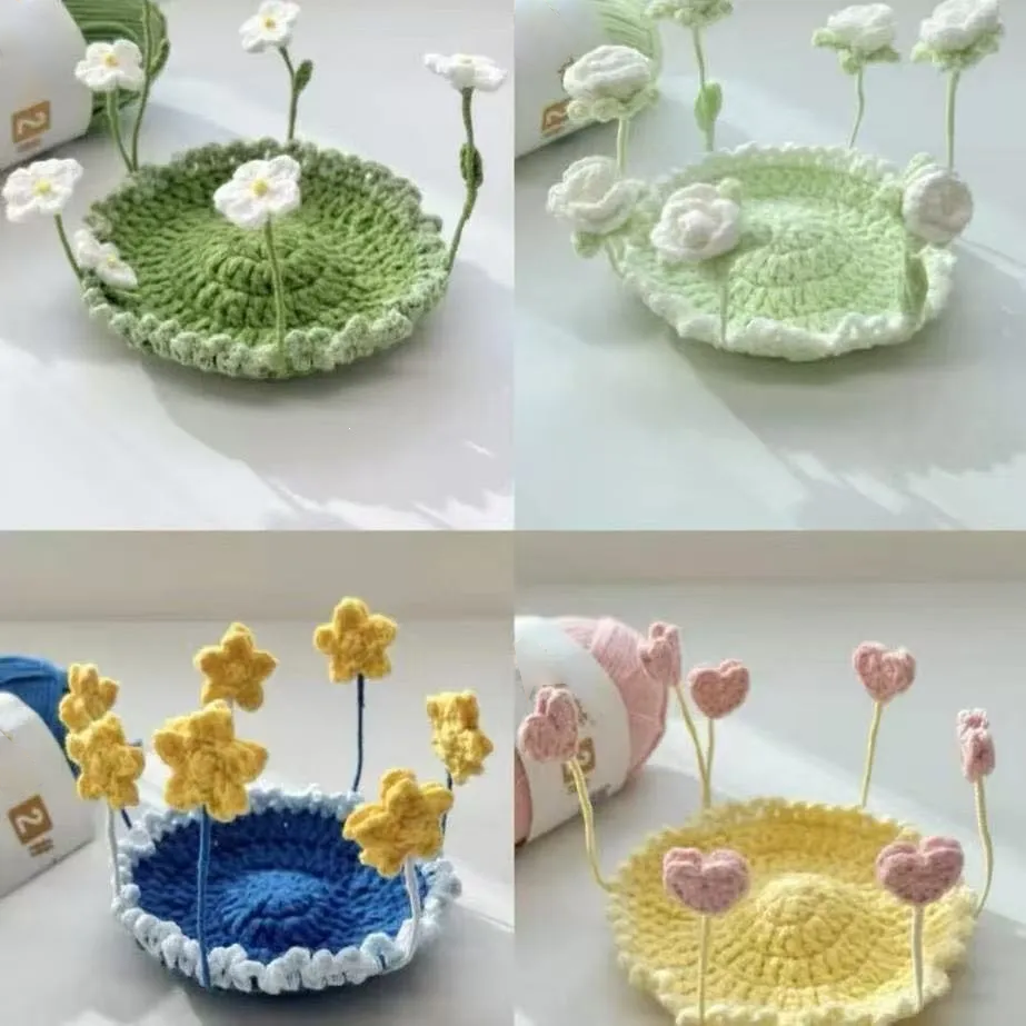 Crochet Flower Coaster, Handmade Cup Coaster, Floral Mug Coaster, Cottagecore Table Decor, Cute Crochet Gift, Housewarming Gift - MyJigsawPuzzleAu