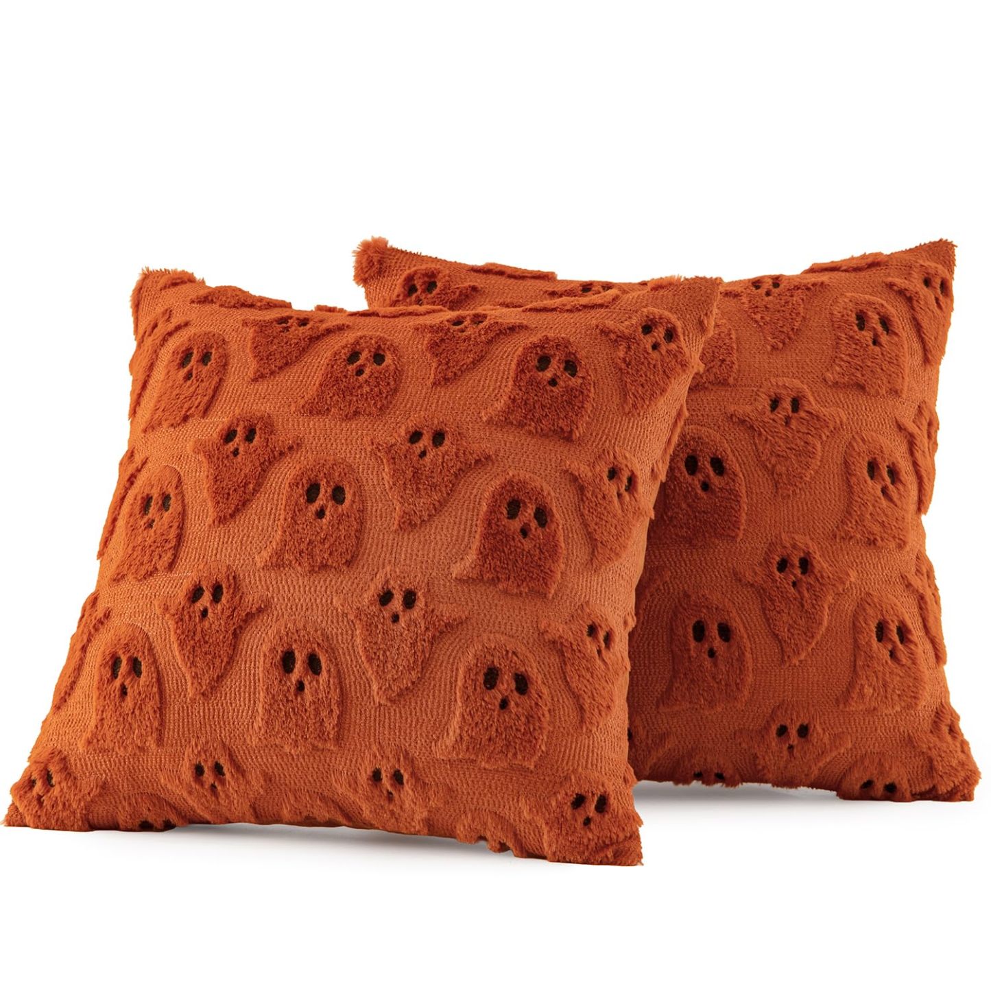 Halloween Pillow Covers Cute Ghost Decor Set of 2 18x18 - MyJigsawPuzzleAu
