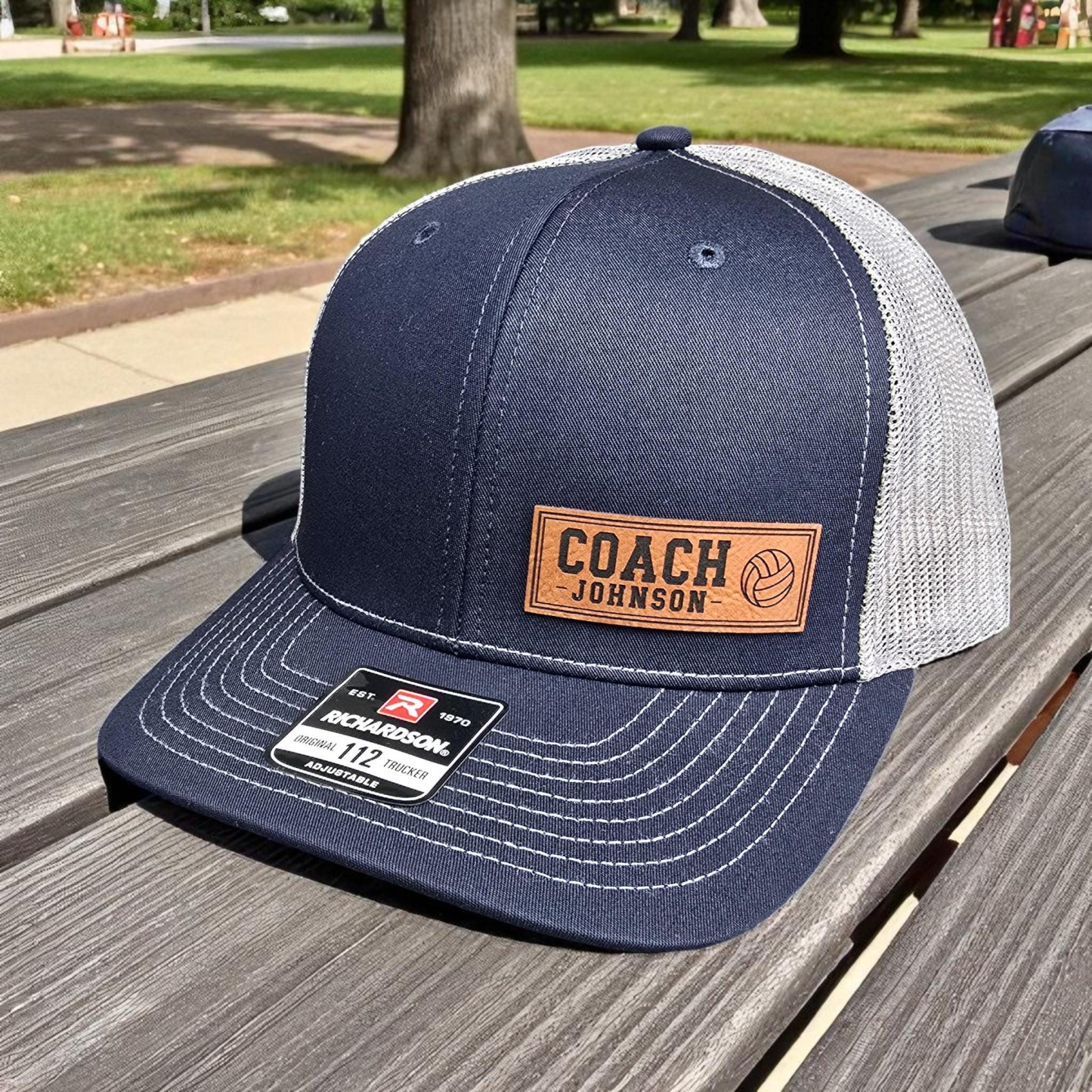 Custom Coach Hat Classic 112 Style Trucker Cap for Sports Coaches Personalized Coach Gift with Sports Icon - MyJigsawPuzzleAu