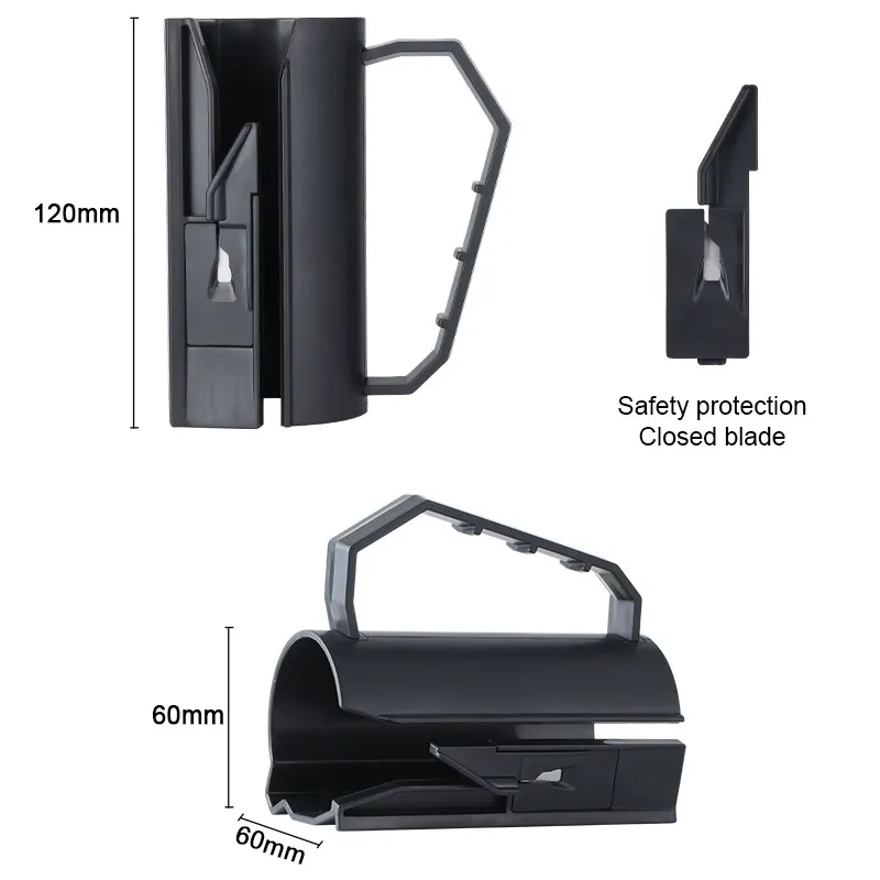 Wrapping Paper Cutter & Tape Dispenser, Dual Use Holiday Gift Wrap Cutter Tool Paper Roll Holder Tube - MyJigsawPuzzleAu