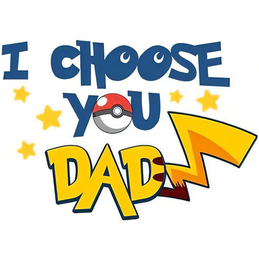 Personalized We Choose You Dad Wooden Sign, Dad Father’s Day Gift, Custom Cartoon Monster Family Name Plaque, Wood Desk Decor - MyJigsawPuzzleAu