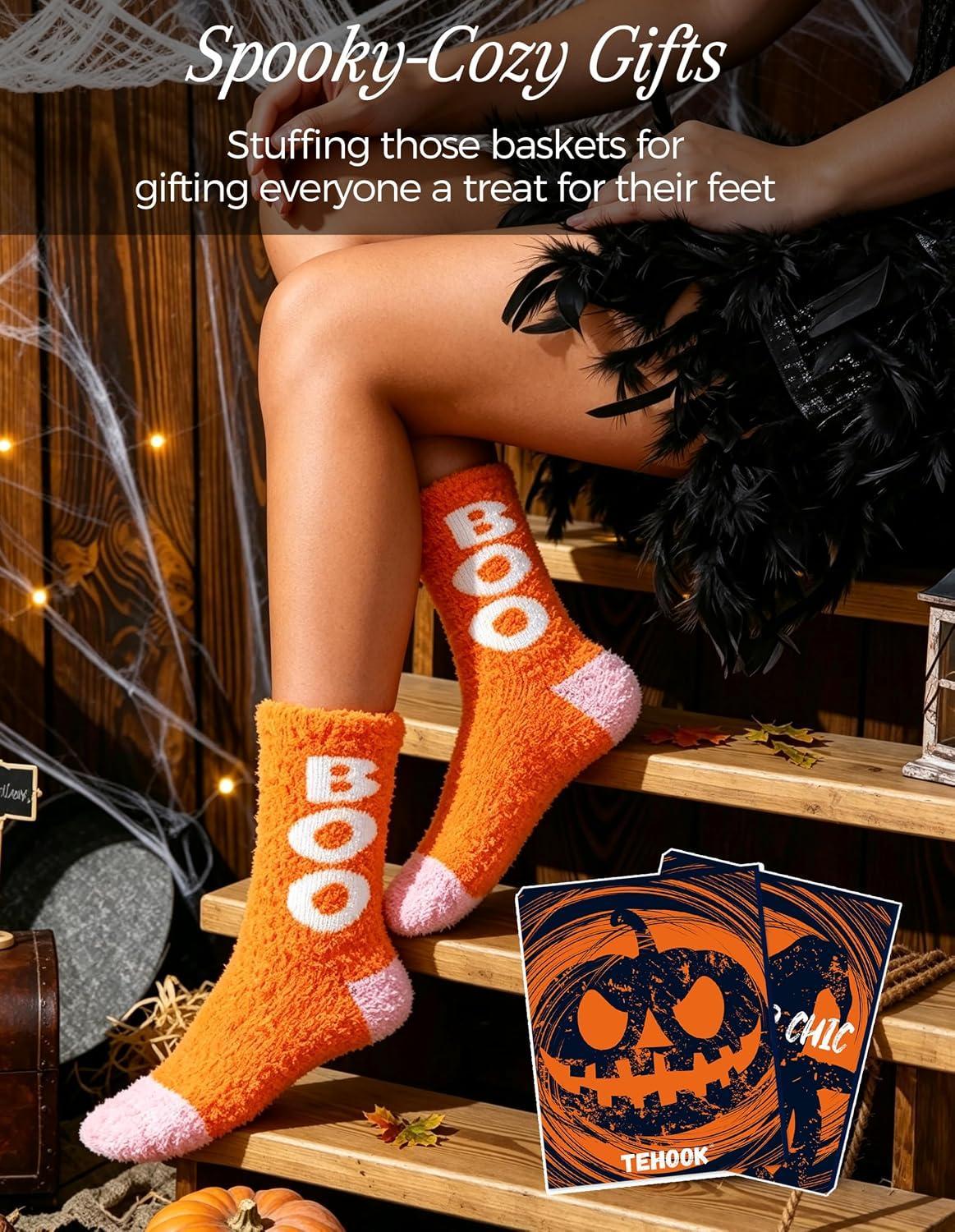 Ultra Luxe Soft Fuzzy Cloud Socks-Super Warm Cozy Fall Halloween Gifts for Women Men-Luxurious Fabric - MyJigsawPuzzleAu