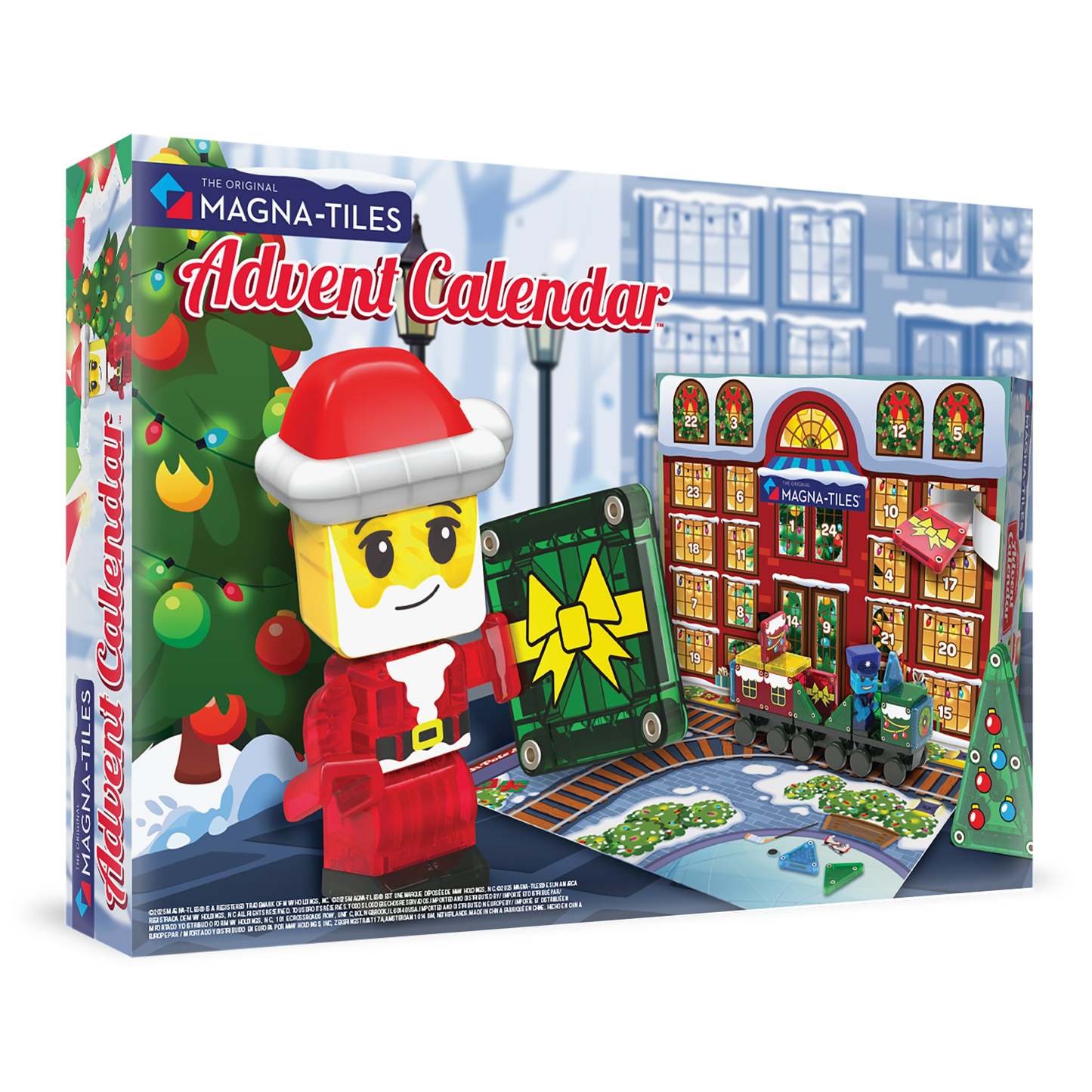 Christmas Train Advent Calendar Building Set – 34 Pieces Holiday Countdown Toy for Kids - MyJigsawPuzzleAu