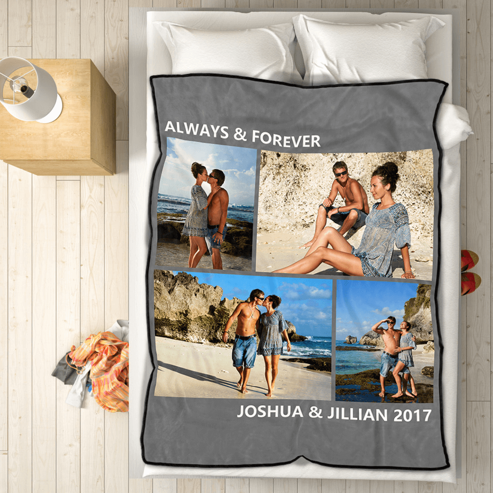 Custom Graduation Gift Blanket with Photos Personalized Photo Blankets Custom Collage Blankets with Multiple Photos - MyJigsawPuzzleAu