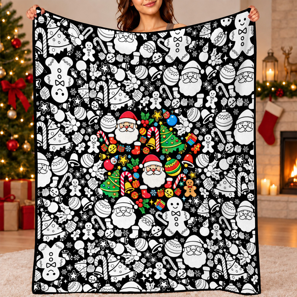 DIY Drawing Blanket (Optional 24-Color Marker Set) Create Your Art Blanket Washable Keepsake Blanket for Kids & Adults - MyJigsawPuzzleAu