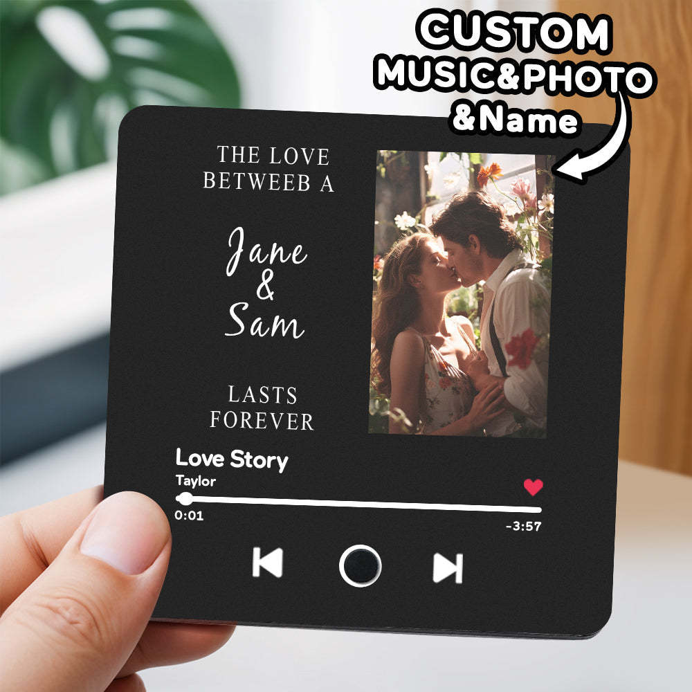 Personalised Music Playing Photo Album Fridge Magnet Play Songs without A Phone