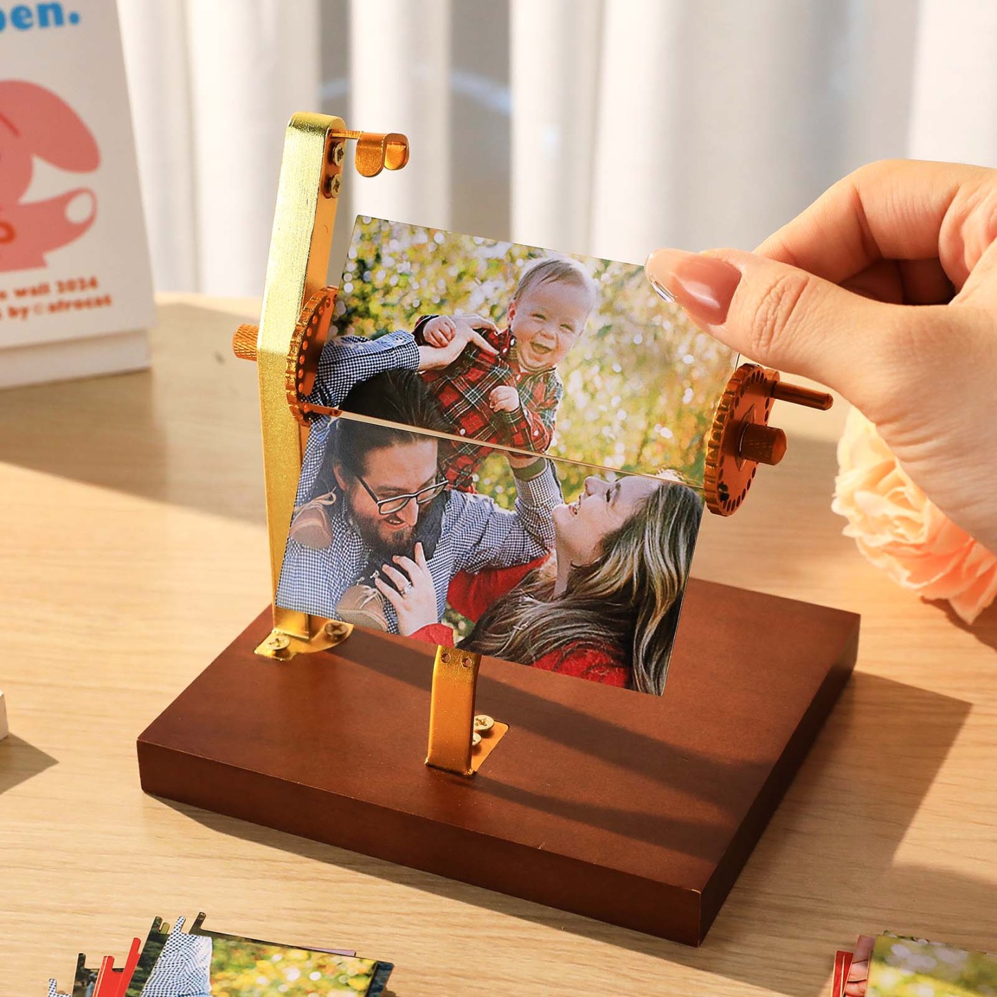 Personalized Flip Book from Your Memories - Custom Flip Book Rotating Photo Album Gift for Her/Him, Memories in Motion Flipbook - MyJigsawPuzzleAu