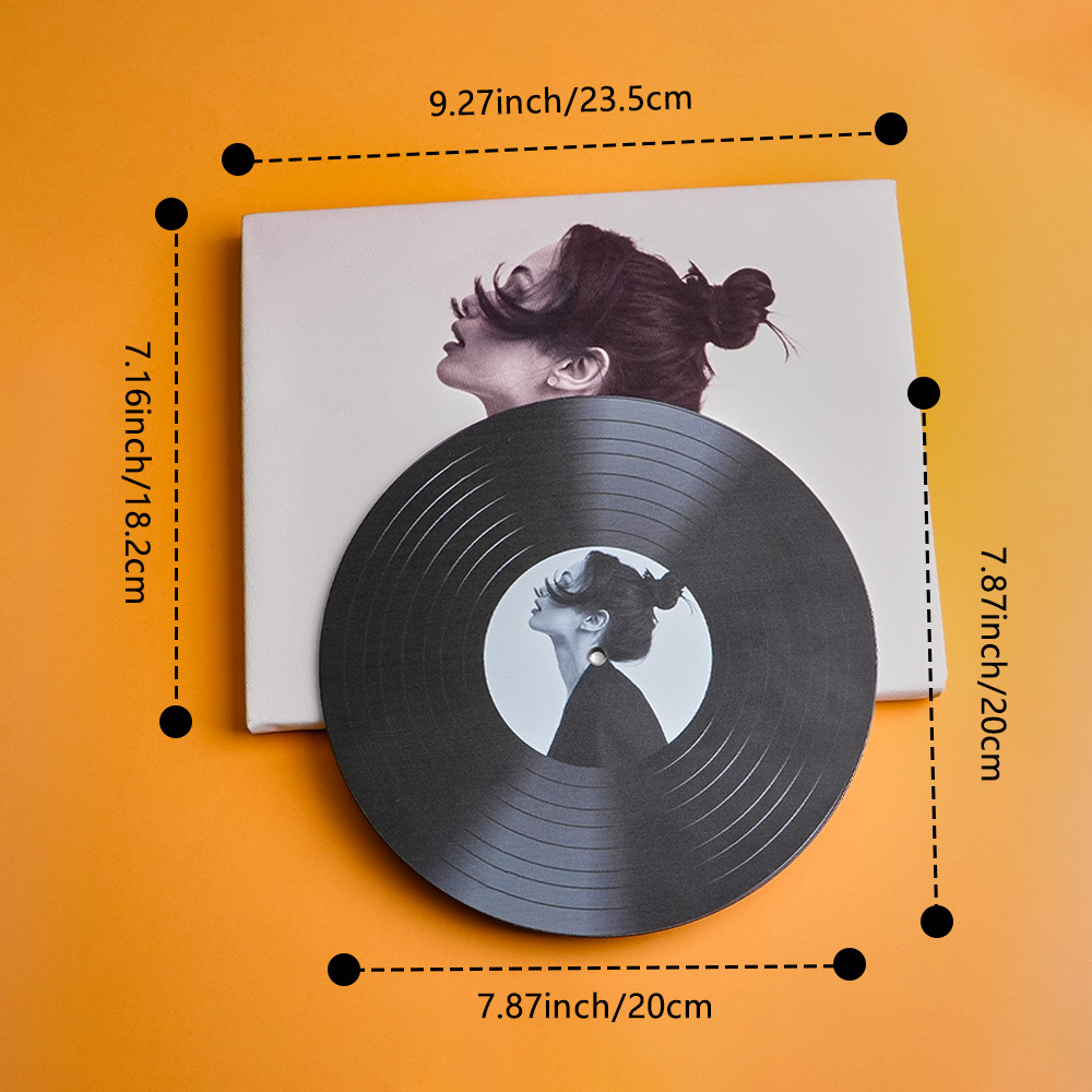 Custom Vinyl Record Wall Art Self-Expression Through Personalised Portrait Turn Your Image into Music Wall Art for You Gift to Yourself in Style
