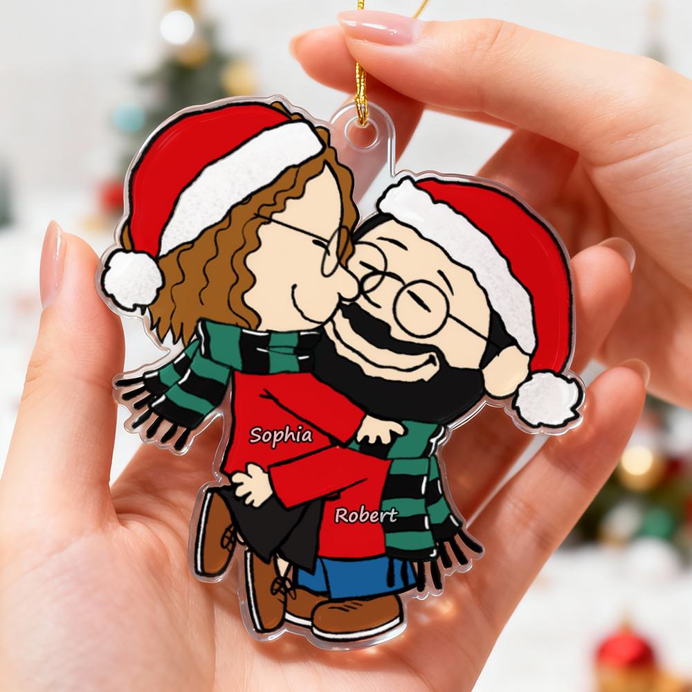 Custom Cartoon Couple Ornament | Personalized Christmas Gift | Valentine's Day Gifts - MyJigsawPuzzleAu