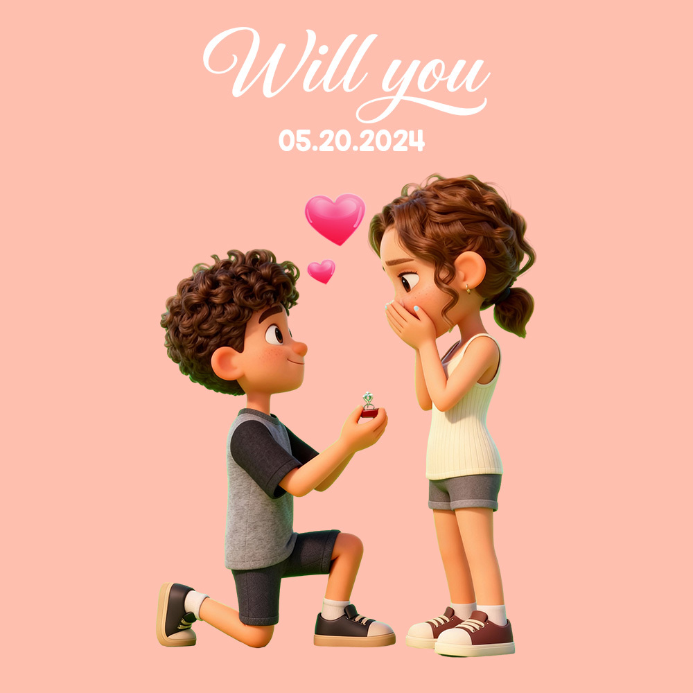 Personalized Cartoon Holograms Lumina Boxes | Holographic Memorial Ornament | Cherish Your Lover’s Memory in Projection - MyJigsawPuzzleAu