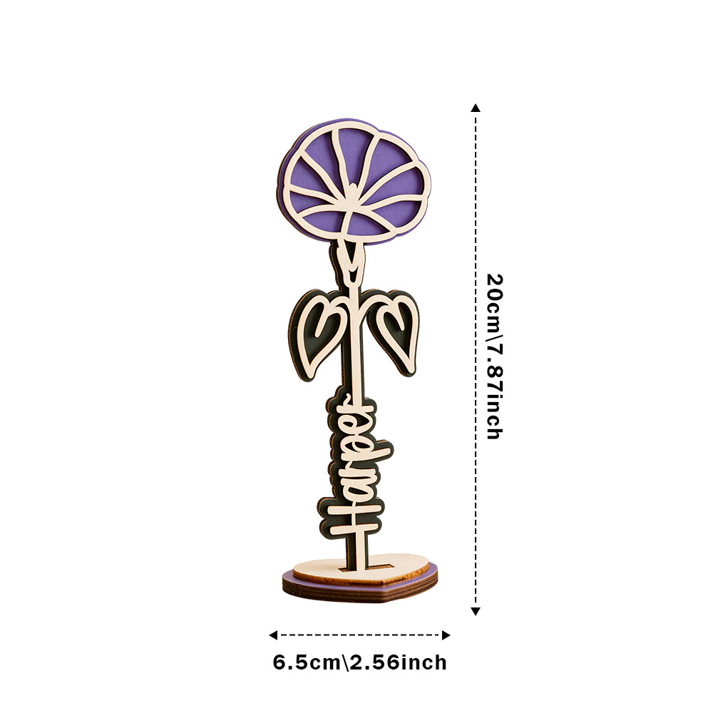 Personalised Colorful Birthday Flowers Customized Name Home Decoration Mother's Day Gift for Mum - MyJigsawPuzzleAu